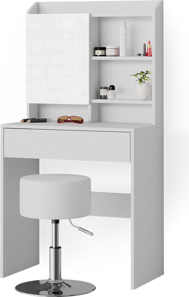 Toaletní stolek Vicco Laura Bílá 70 cm s taburetem, Model Obrázek produktu 
