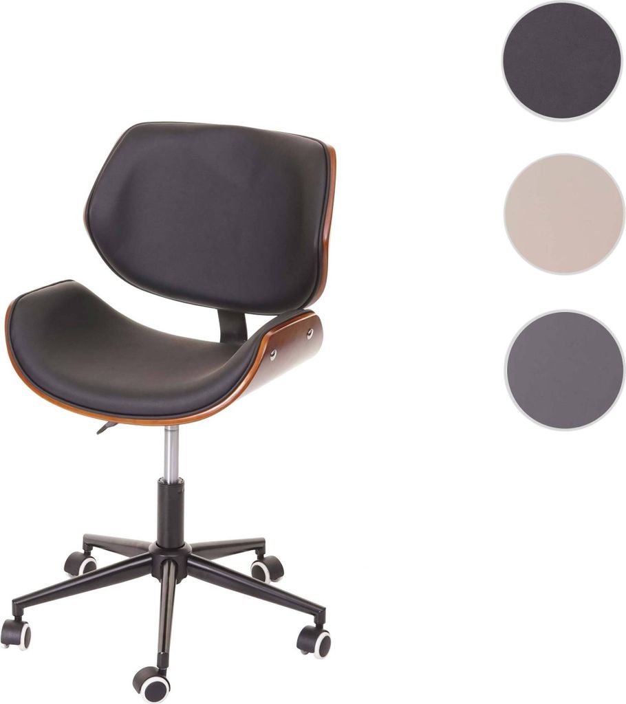 Bürostuhl MCW-G25, Drehstuhl Schreibtischstuhl, Bugholz Produktbild 