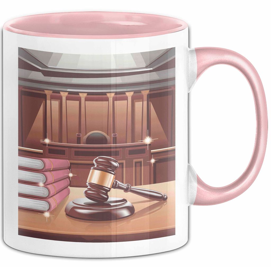 Gerichtsschreiber Tasse Geschenk Lustige Geschenkidee Spruch Für Gerichtspersonal (Rosa)