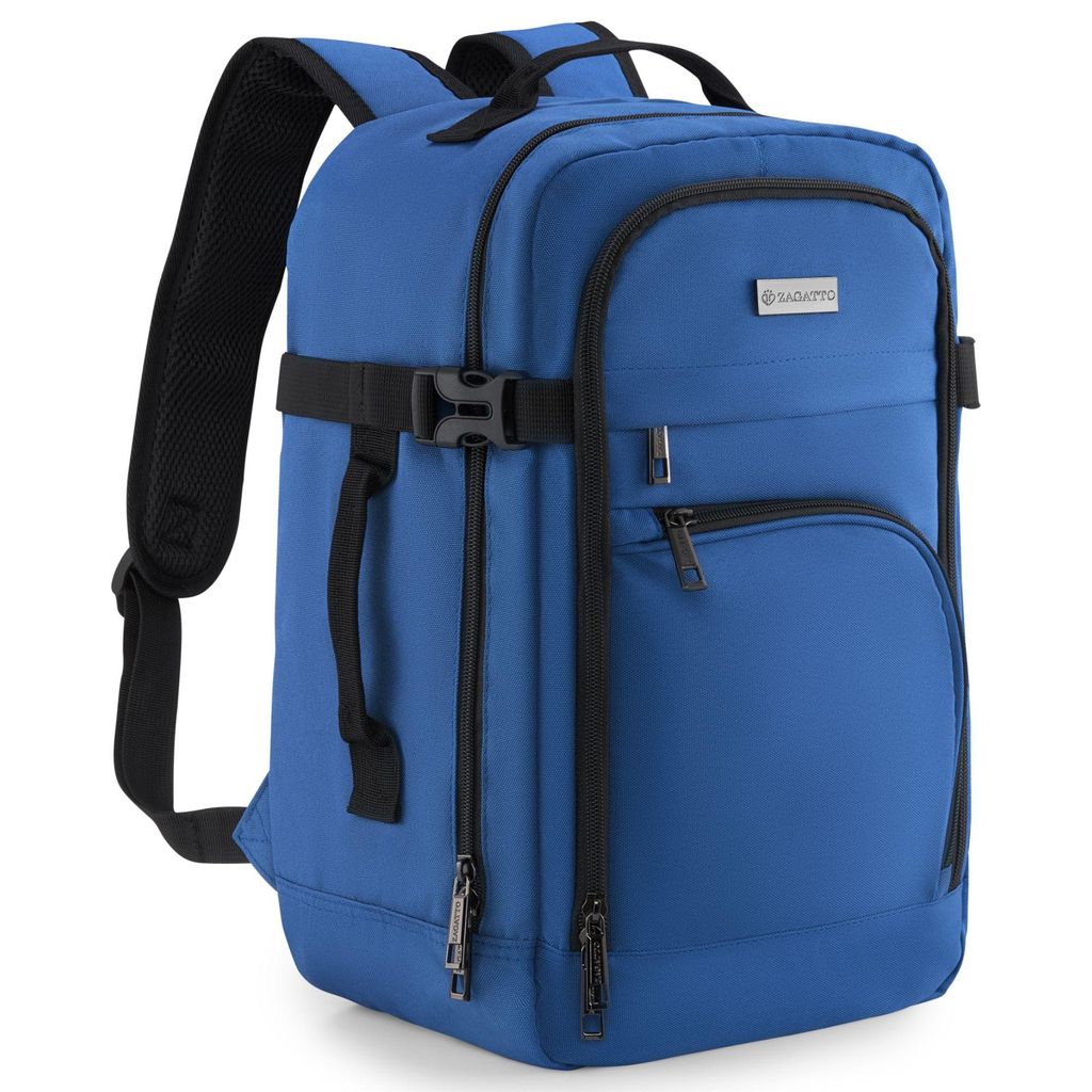 Zagatto Damen reiserucksack Handgepäck 40x20x25 20L WIZZAIR RYANAIR Blauer ZG1042