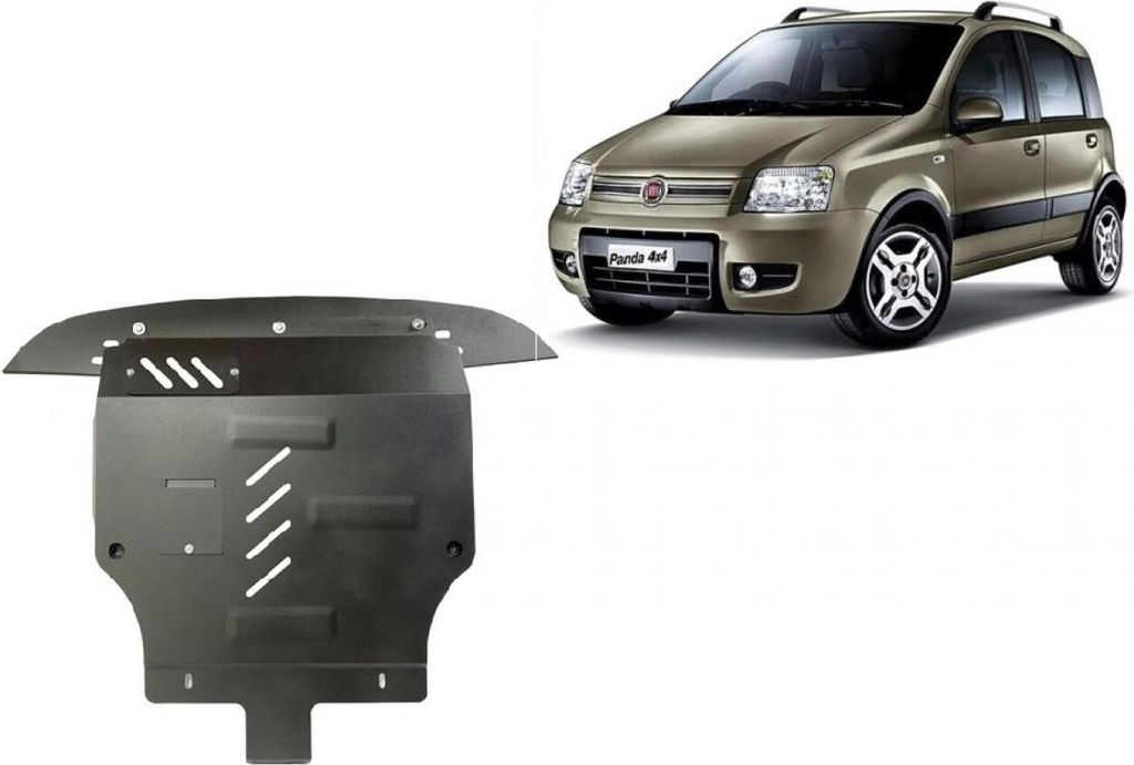 Stahl Unterfahrschutz für Motor Fiat Panda 4x4 Produktbild 