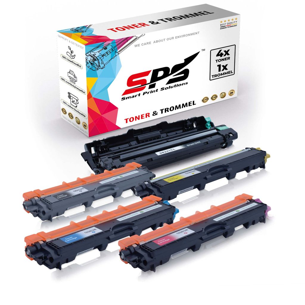 4x TN241 TN242 TN245 TN246 Toner Multipack + 1x DR241 Drum Unit kompatibel für Brother MFC-9142CDN Brother DR241 Brother MFC-9130 MFC-9130CW MFC-9...