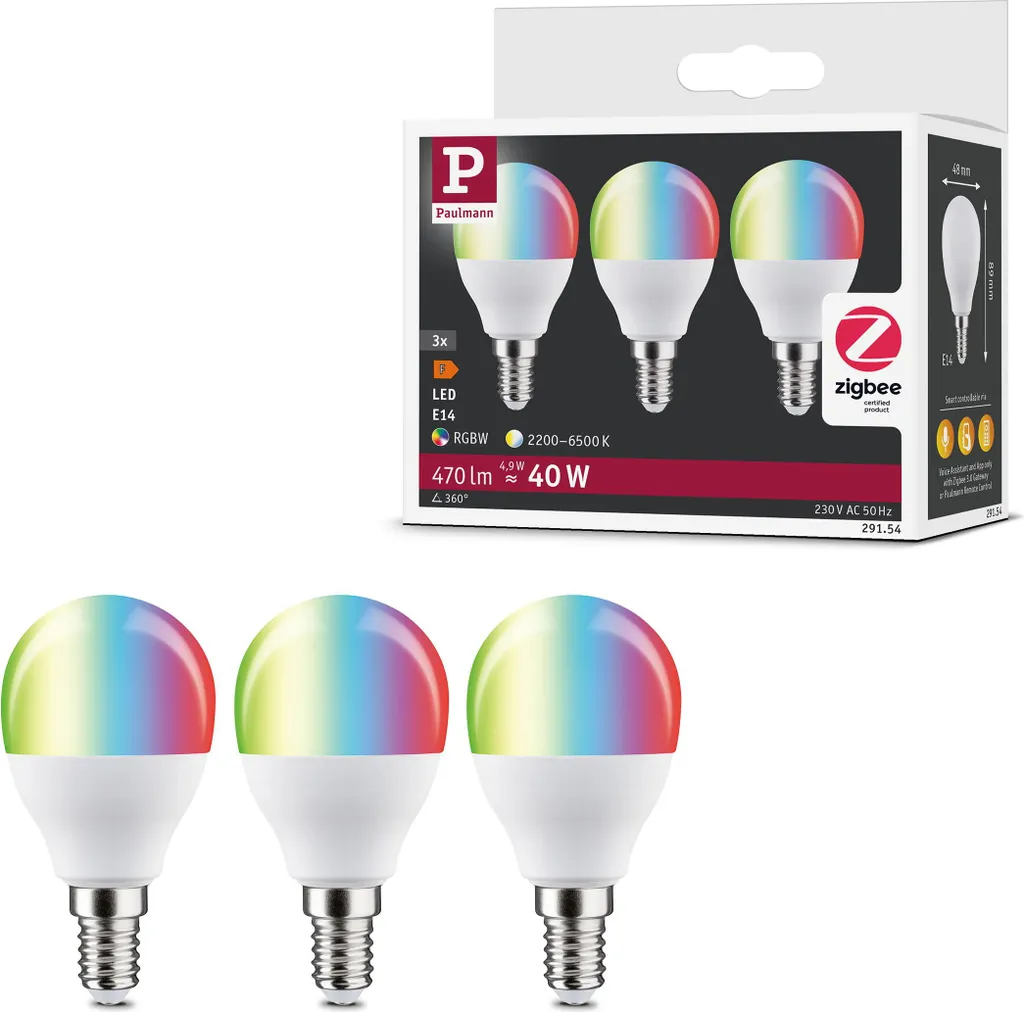 Paulmann LED E14 Goccia 230V: Luce Calda 2700K 470lm | Illuminazione Casa