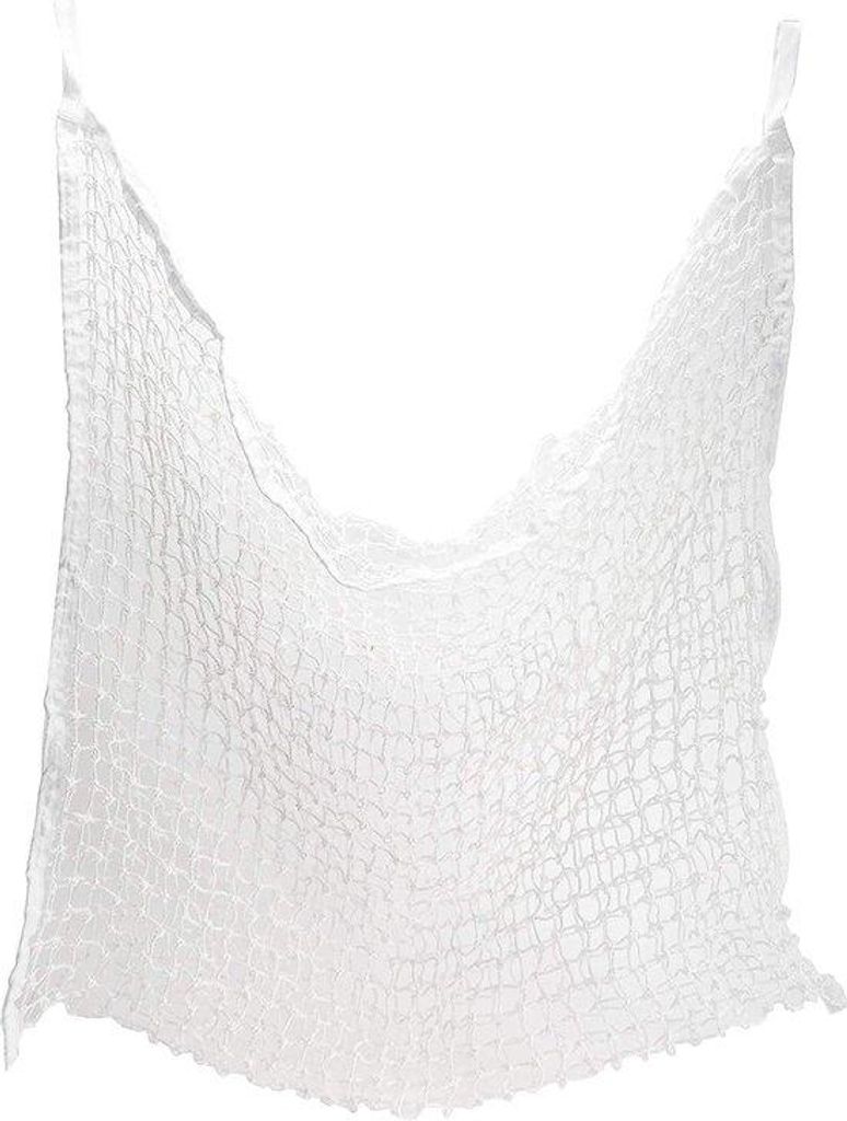 Pferde-Hooinetz, 120 x 90 cm, schmalmaschiges Hooinetz, für bis zu 8,5 kg Halm, Maschenweite 3 x 3 cm, weiß