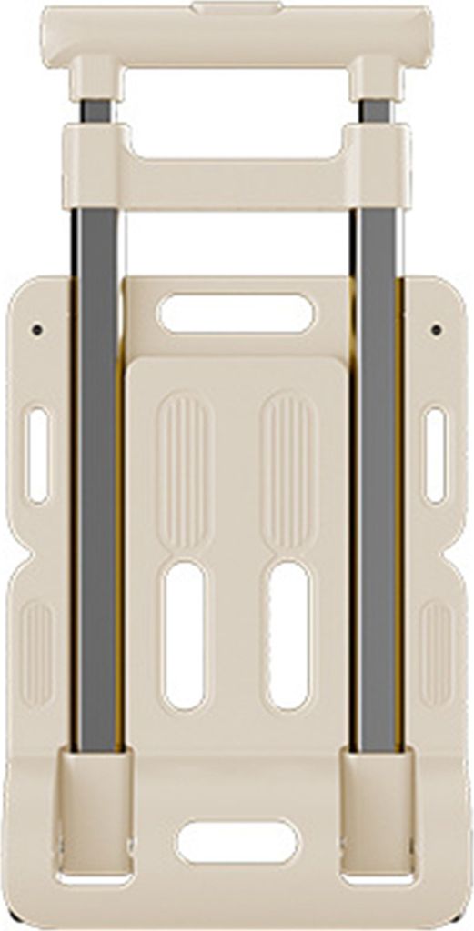 Klappbarer Handwagen mit Rädern, 50 kg Tragkraft, rostfrei, korrosionsbeständig, zusammenklappbar, tragbarer Gepäckwagen