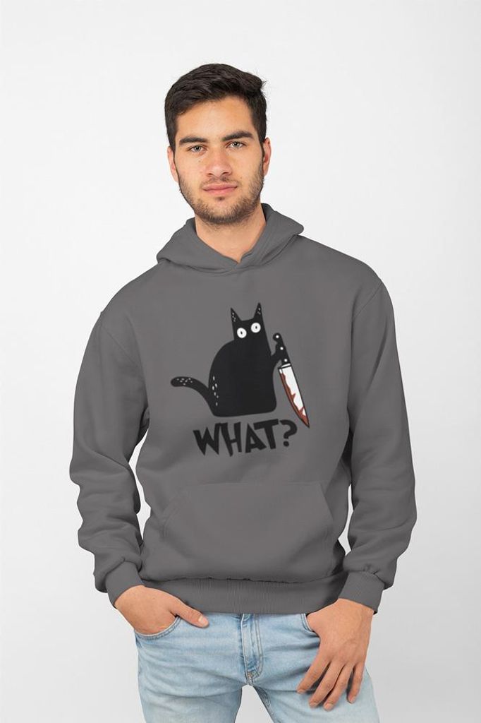 D&B Uni Hoodie EB00014 What Anthrazitgrau-Größe M