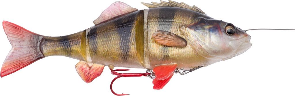 Savage Gear 4D Perch Shad - Swimbait Gummifisch, Farbe:Perch (Barsch), Länge / Gewicht:23cm / 168g