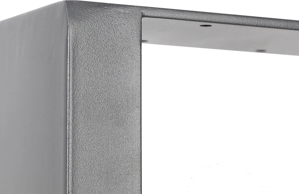 Patins de Table en Acier 40x43 cm avec Protections Sol - Finition Grise