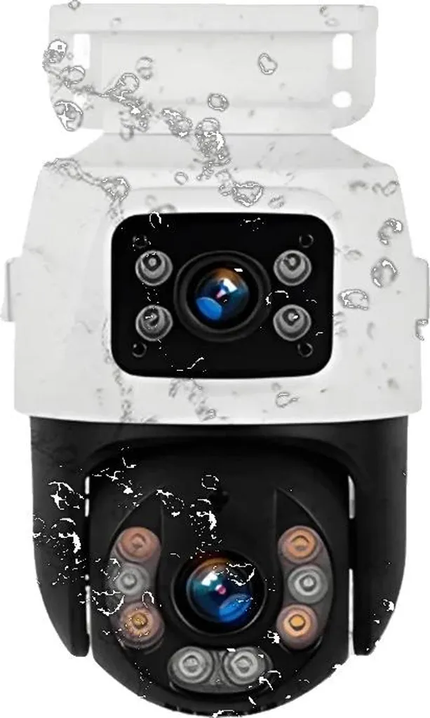 Sistema Videosorveglianza PoE Professionale - Doppia Lente IP66