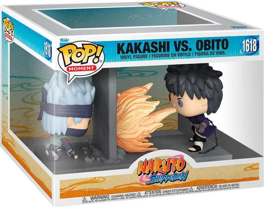 Figurine à collectionner Naruto Kakashi vs Obito en Vinyle 10 cm
