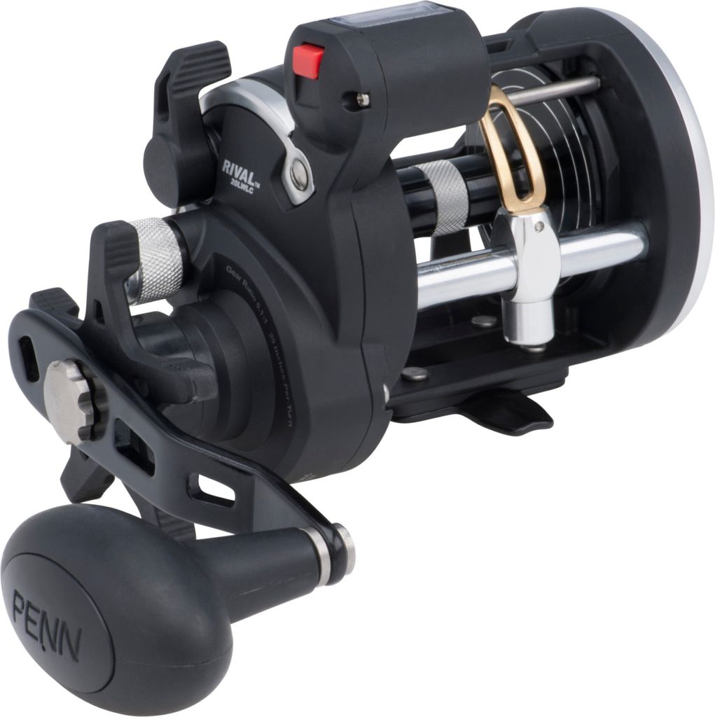 Penn Rival Linecounter Level Wind 20 Reel - Rechtshand Multirolle