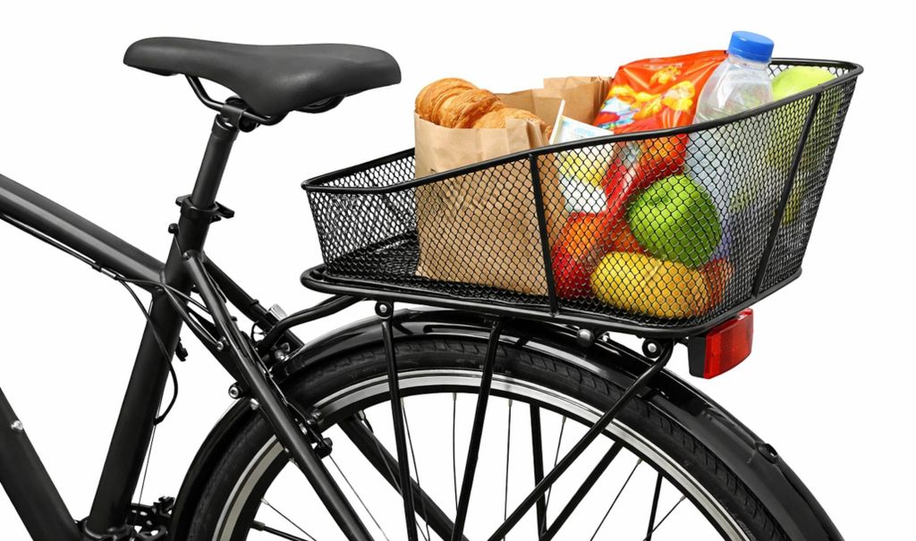 Fahrradkorb hinten 46x30 Schultaschenkorb Halter Produktbild 