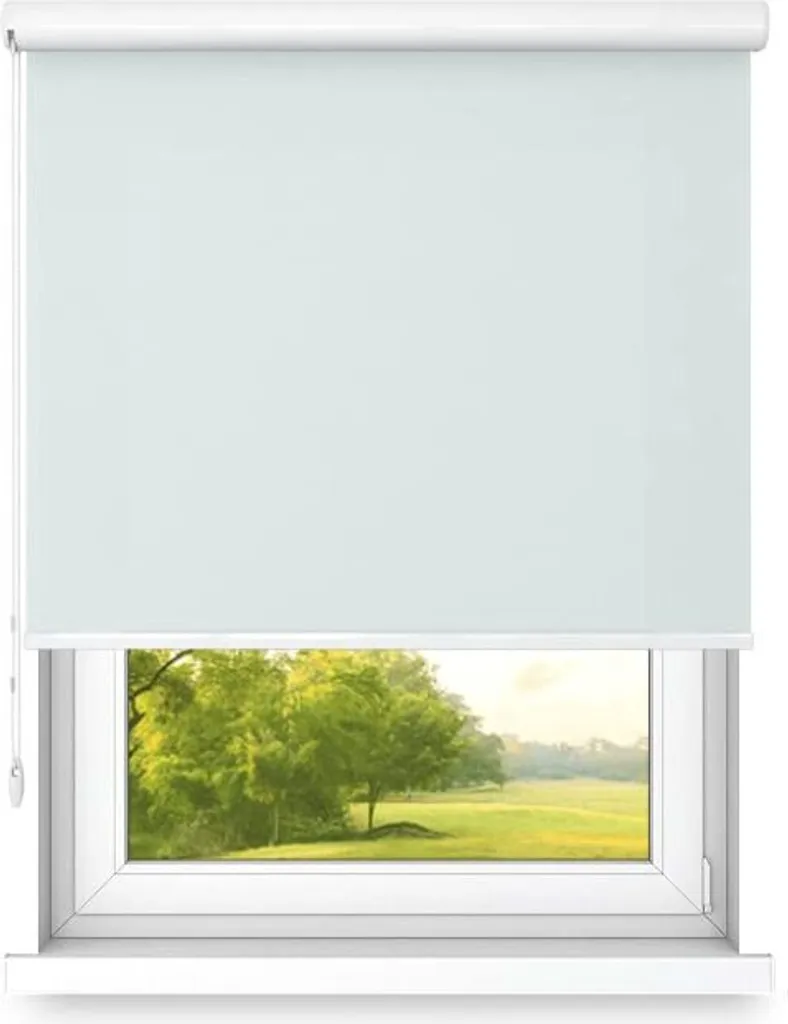 Store enrouleur Gris Clair 1100x1200mm Gauche contre les reflets