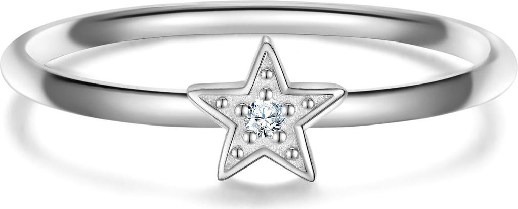 Ring Sterling Silber Zirkonia weiß 48