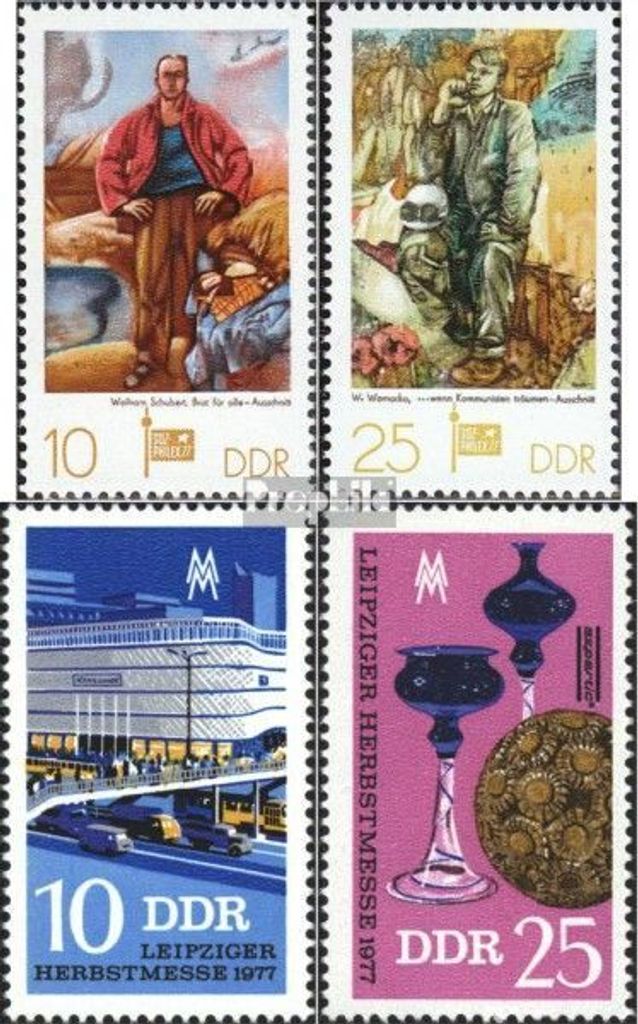 Briefmarken DDR 1977 Mi 2247-2248,2250-2251 (kompl.Ausg.) Produktbild 