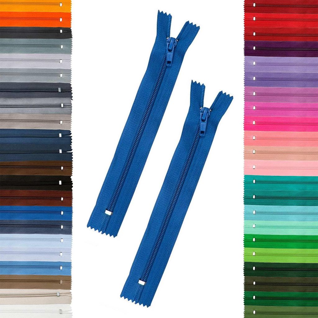 2 Reißverschüsse 5mm spiral tintenblau