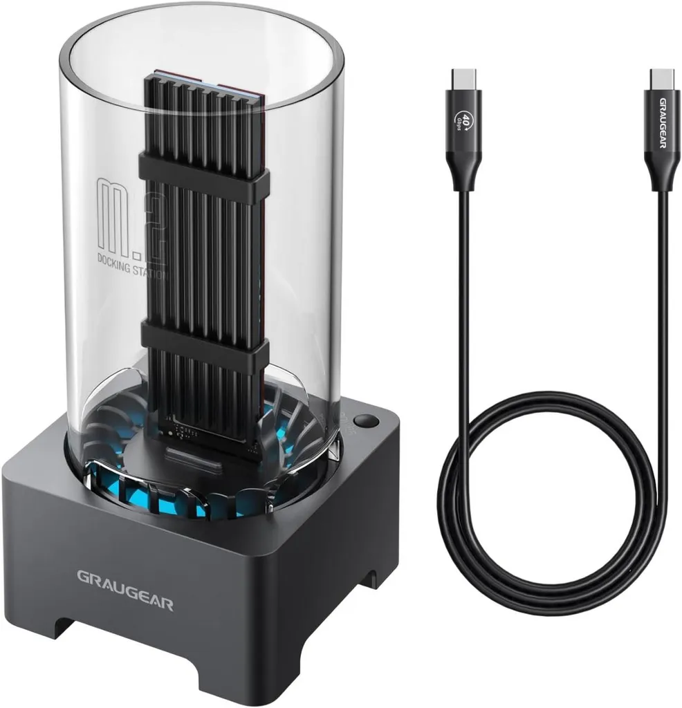 Station d'accueil SSD M.2 NVMe USB 4.0 pour Montage Vidéo 4K et Gaming