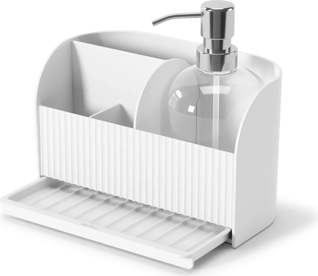 Umbra Sling Caddy Évier avec Distributeur Savon Blanc 1019722-660 ABS