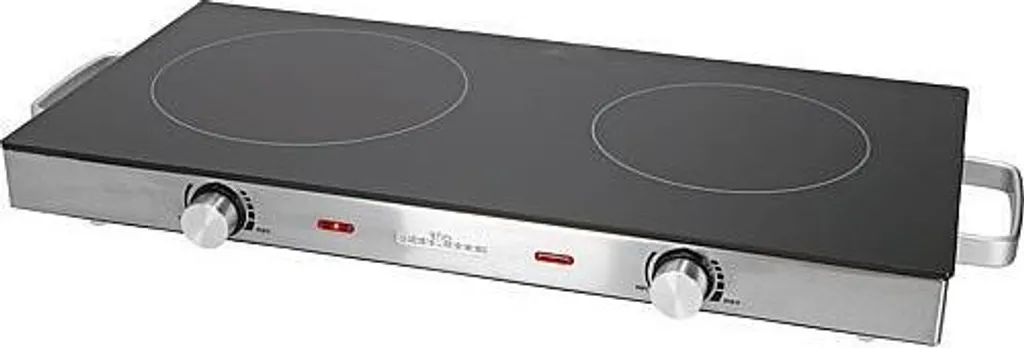 Plaque de cuisson d'appoint double pour camping, studio et réception - 24