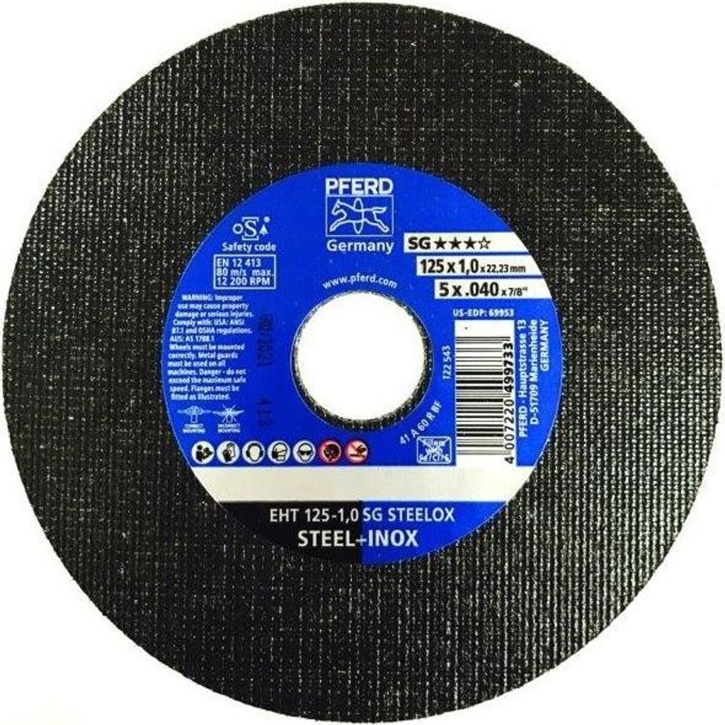 PFERD SG STEELOX disco da taglio Ø 125 x 1 mm diritto - Immagine del prodotto 
