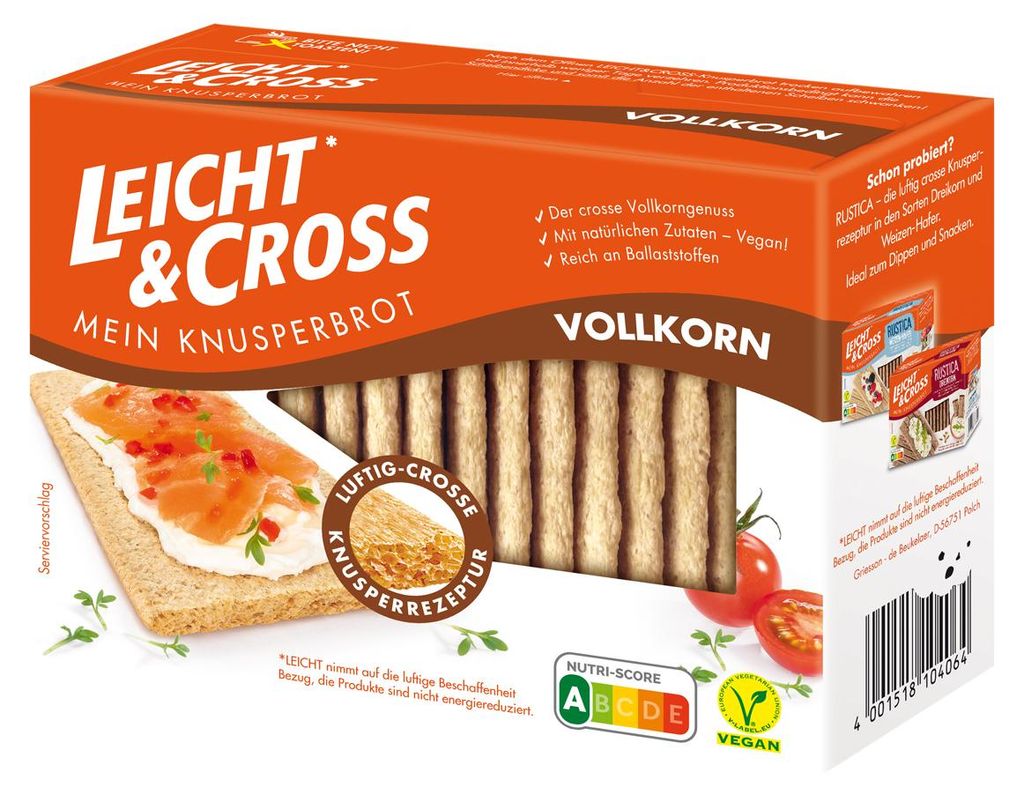 Leicht&Cross 1440637003 Leicht&Cross VOLLKORN Knäckebrot Image du produit 