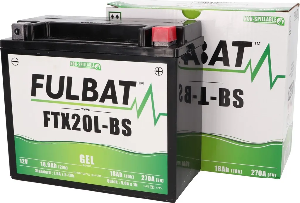 Batterie Moto pour Hivernage FULBAT FTX20HL-BS - Batterie Gel Durable