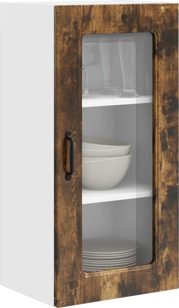 (Robust Möbel) Küchenschrank Kalmar 2 pcs - Montage erforderlich - Geräucherte Eiche 40 x 31 x 80cm - CL596421 - Küchenschränke