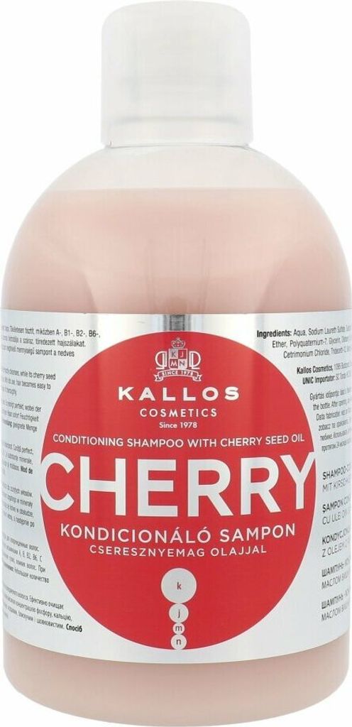 Kallos KJMN Cherry Conditioning Shampoo, 1000 ml, Šampón, Obrázok produktu 