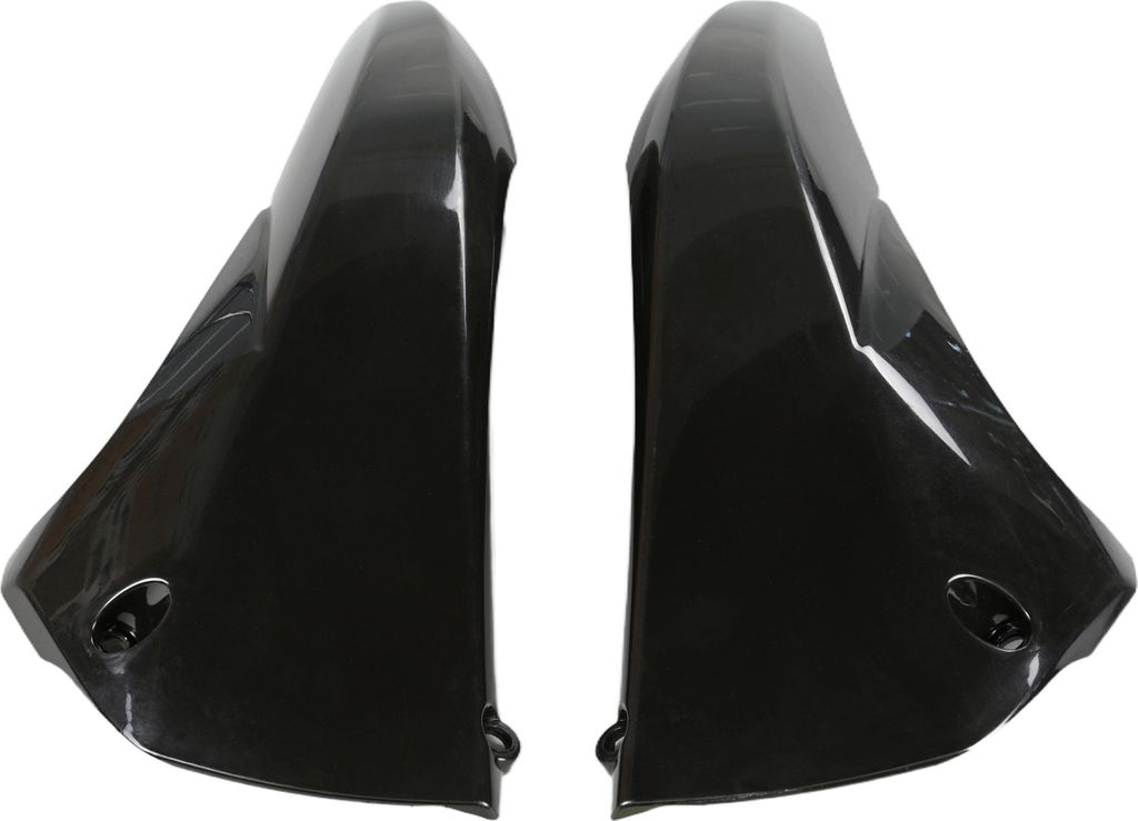 Kühlerverkleidung UFO PLAST 2-teilig Abdeckung Kühler für Yamaha YZ F 450 ccm Bj. 2010 - 2013, Farbe:schwarz