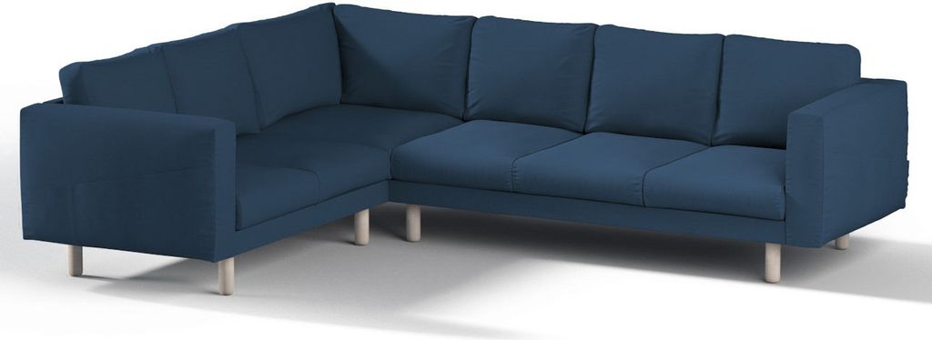 Dekoria Bezug für Norsborg 5-Sitzer Ecksofa, marinenblau , Norsborg 5-Sitzer Ecksofabezug