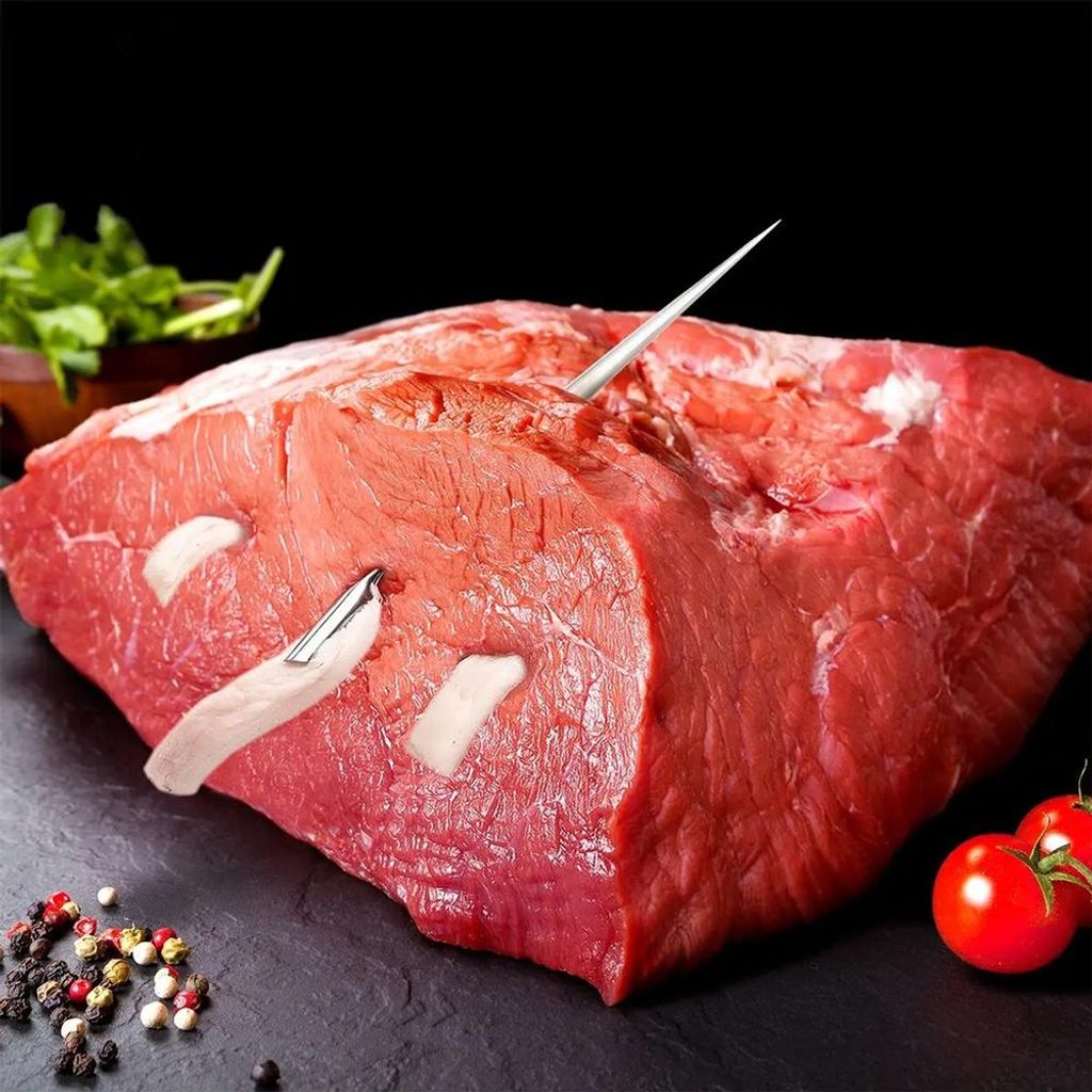 Kitchen Skewer Needle for Stuffing Meat Rolls Steel