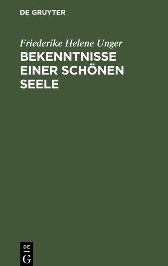 Bekenntnisse einer schönen Seele