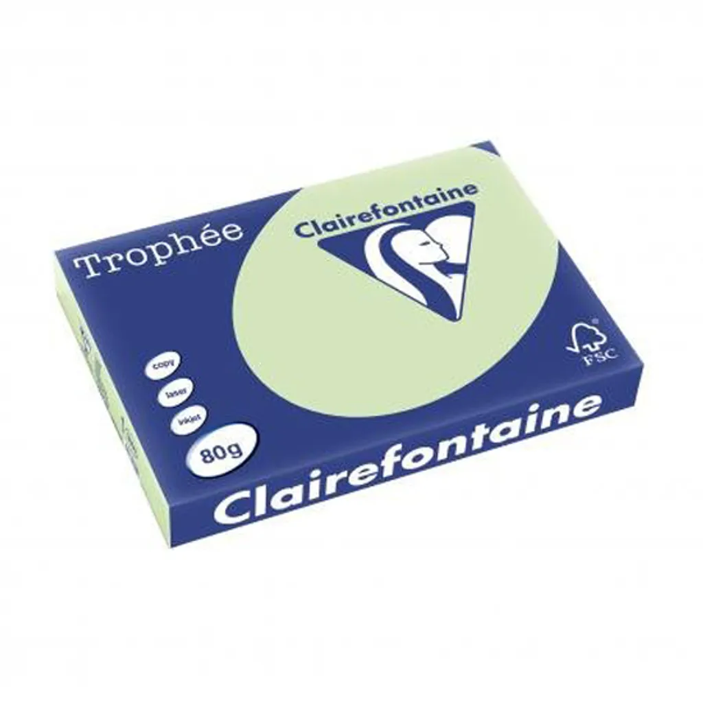 Risma Carta Clairefontaine Trophée A3 80g Verde - Offerta E-commerce