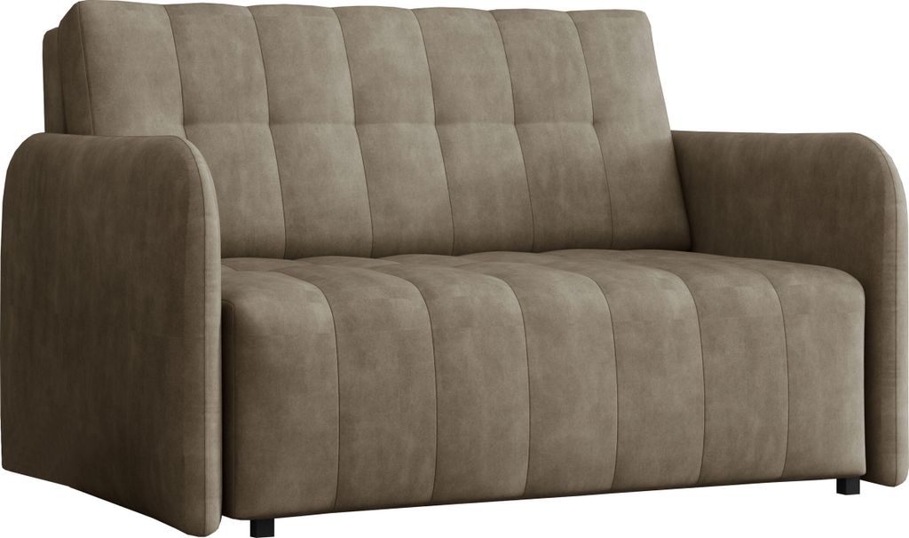 MIRJAN24 Schlafsofa Viva Grand II, 2 Sitzer Polstersofa inkl. Kissen, mit Bettkasten und Schlaffunktion, Stilvoll Couch (Farbe: Country 03)