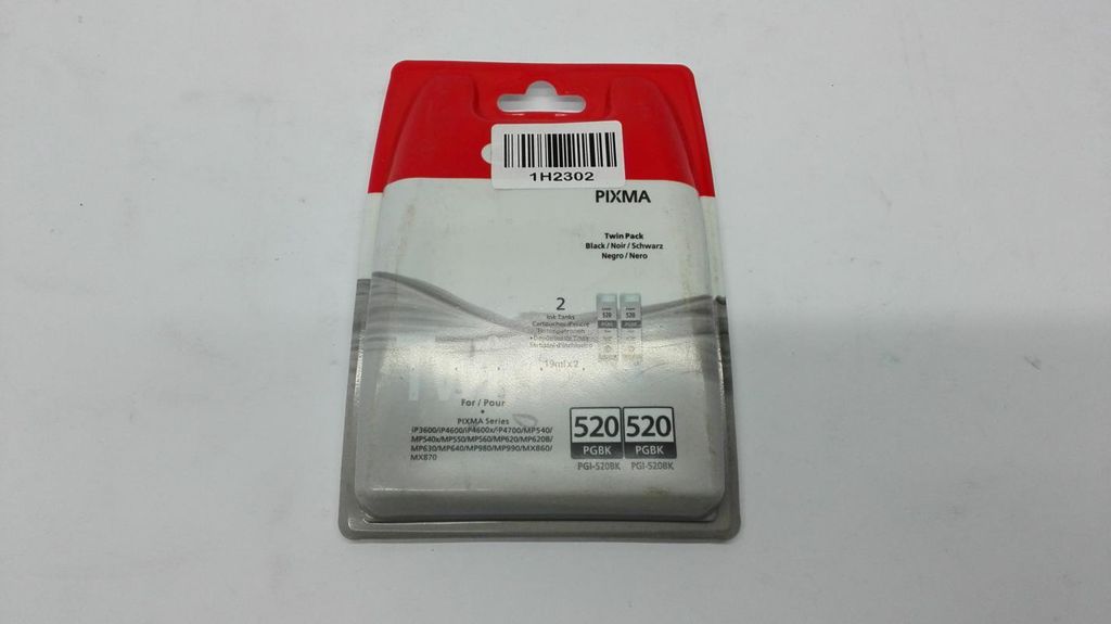 Canon PGI-520BK inktpatroon - Zwart - Inktjet - 2 stuks Productafbeelding 