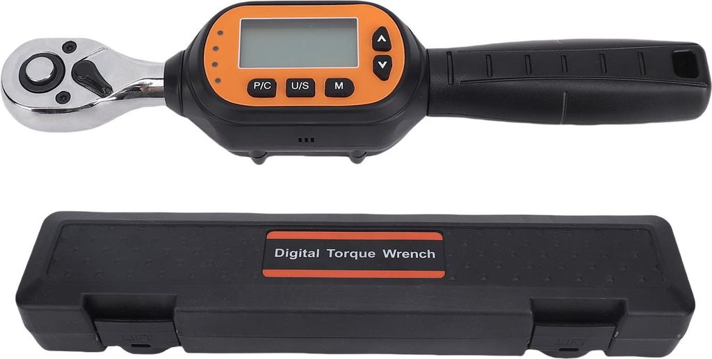 Digitaler Drehmomentschlüssel mit voreingestellten Werten, LED-Hintergrundbeleuchtung, 3/8 Zoll, 1,8 bis 60 Nm, Umschaltung im Uhrzeigersinn/gegen...