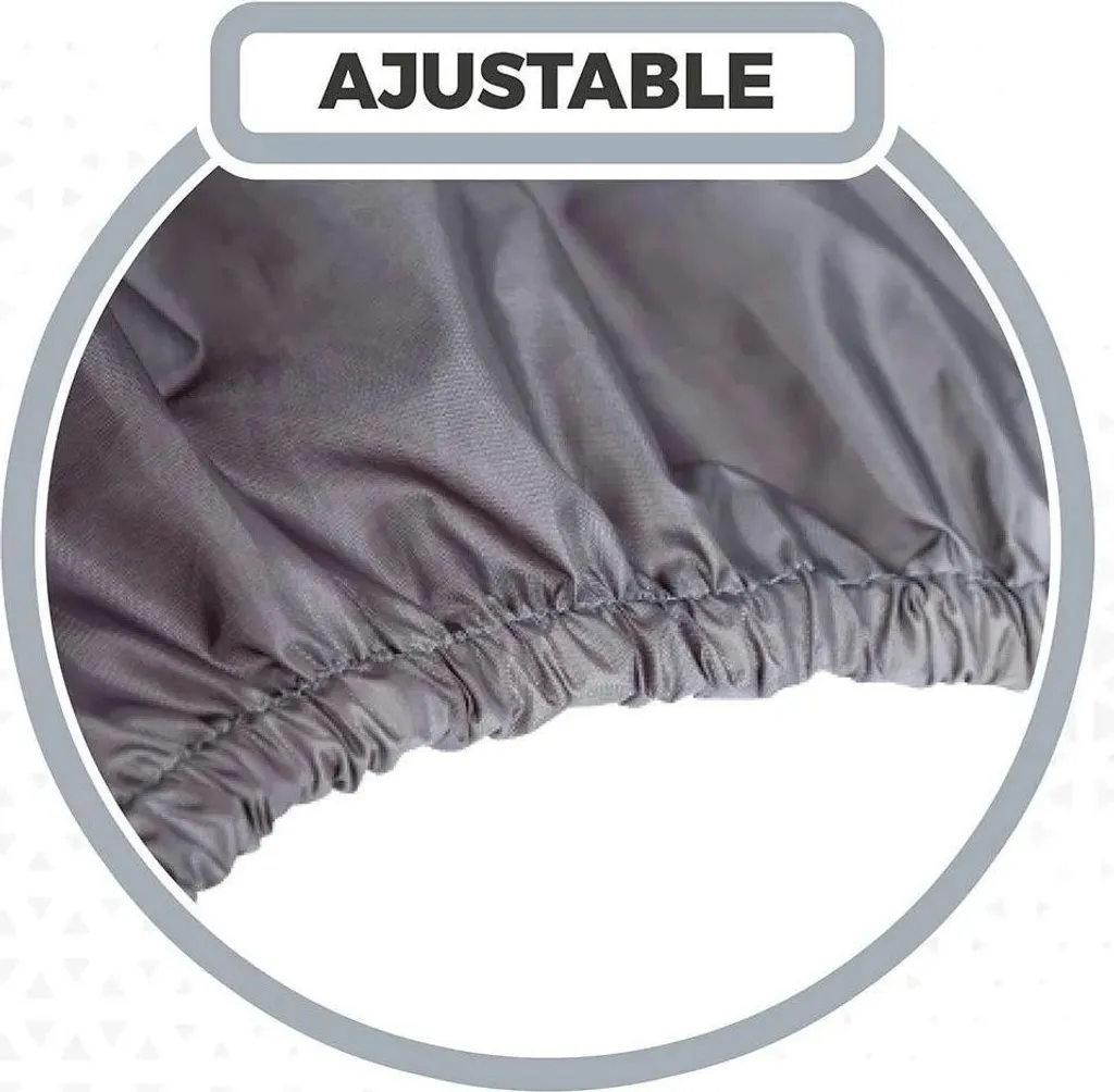 Active Housse de protection table ronde imperméable Gris - Taille Unique - 3