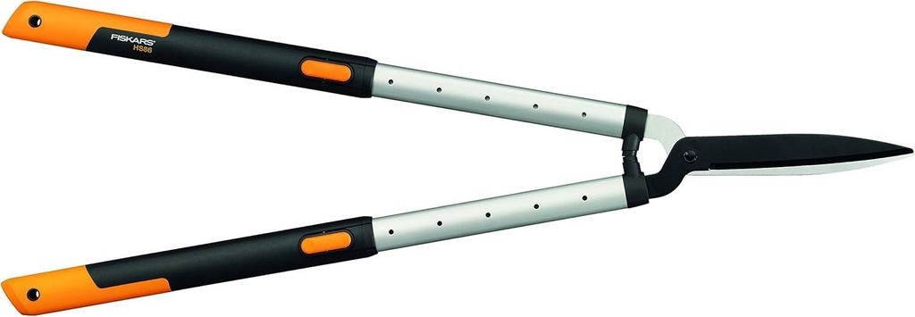Fiskars Heckenschere Teleskop Heckenschere 68-93cm Astschere Antihaftbeschichtet Baumschere, (für Form- und Rückschnitt von Hecken, Büschen und ...