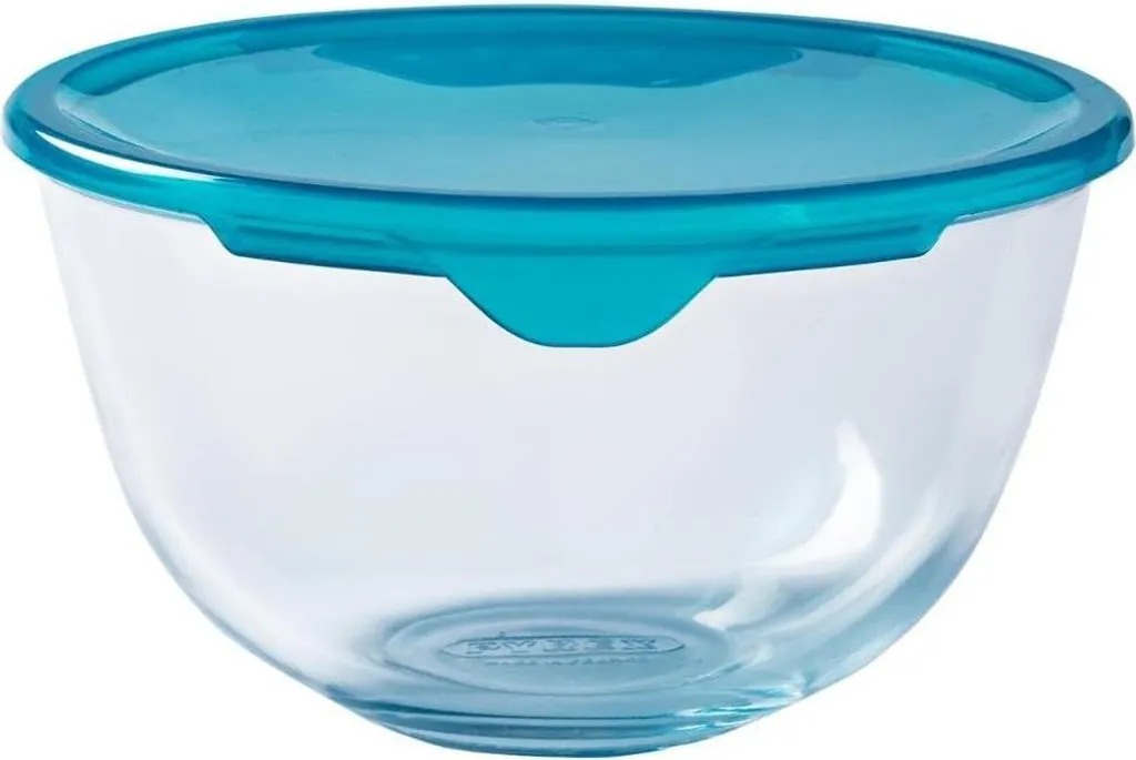 Saladier individuel en verre avec couvercle hermétique, format 0,5L