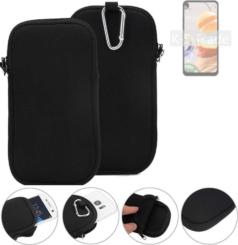 K-S-Trade Neopren-Hülle Handyhülle kompatibel mit LG Electronics K61 Schutzhülle Neoprenhülle Sleeve Schutz-Hülle Gürtel Tasche Case Holster
