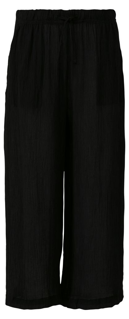 s.Oliver lässige Culotte Hose aus Viskosemix mit Elastikbund und weitem Bein