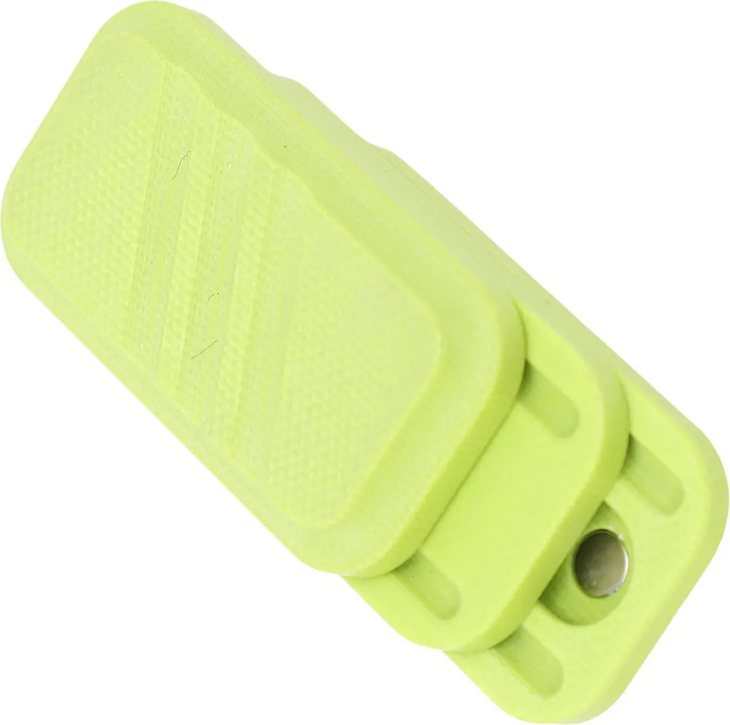 Fidget toy push card métallique et fibre de verre vert pour adulte