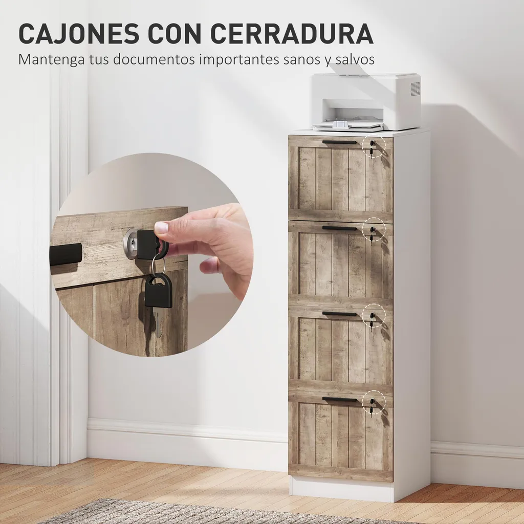 Destructeur de documents en bois blanc sécurisé - Modèle Office W40 - 5