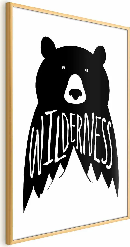 Wilderness Poster 40x60 Cornice Oro | Arreda con Stile Naturale