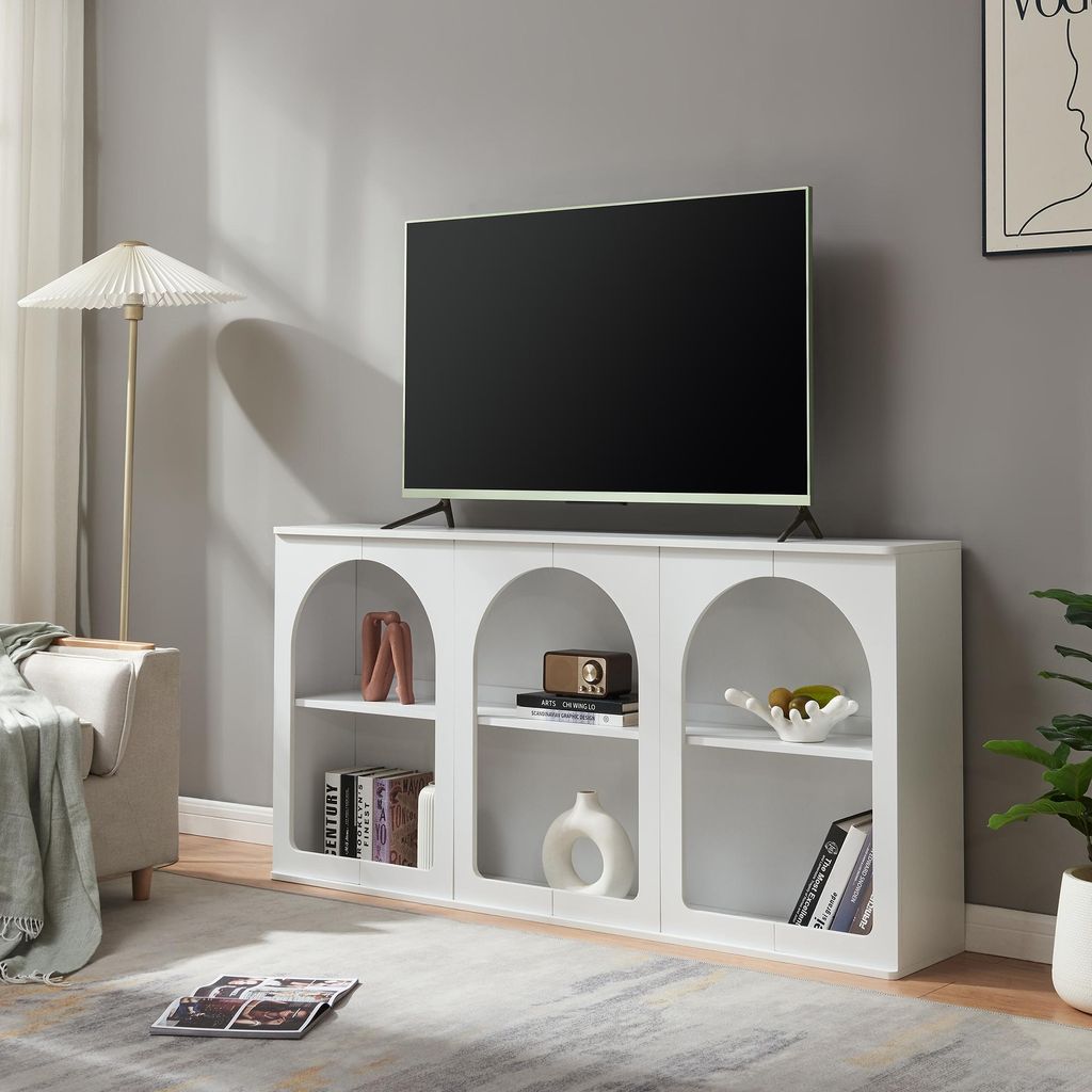 Buffet 'Trorhun' avec 6 compartiments ouverts 160 x 30 x 80 Image du produit 