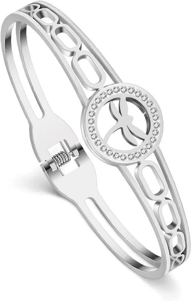 Gourmette fine en acier doré pour femmes et filles - Bracelet Chic