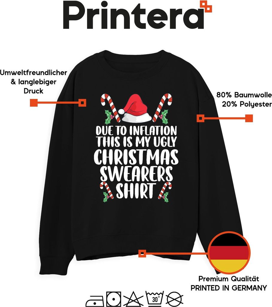 Maglione natalizio da donna, casual, con motivo natalizio, con renna, stampa Ugly Christmas Sweater, #4, XXL