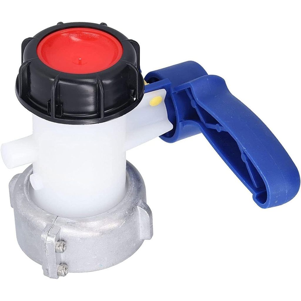 IBC Wassertankadapter, IBC Adapter IBC Tank Zubehör, IBC Absperrhahn Auslaufhahn Klappenhahn für IBC Behälter(DN40 /75mm)