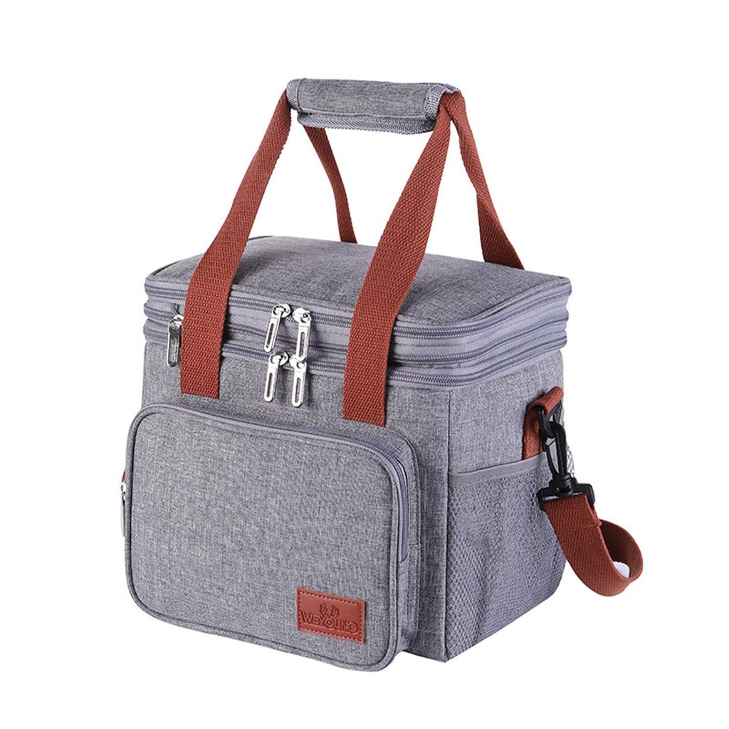 STILVORA Kühltaschen, Doppelstöckige Thermotasche Lunchbag, Handtasche für Mittagessen, Isoliertasche für Büro, Picknick, Outdoor und Reisen, ...