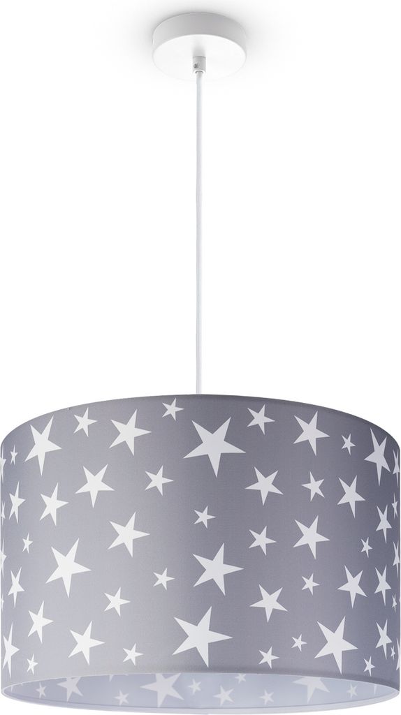 Kinderlampe Deckenlampe LED Pendelleuchte Kinderzimmer Sternenhimmel Motiv E27 Leuchten Farbe / Größe Taupe (Ø45.5cm)